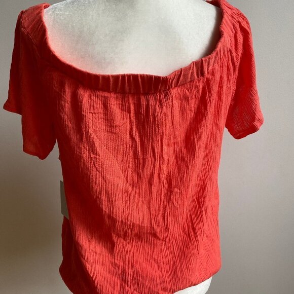 𝅺1. State Top Off the Shoulder "Poppy Petal" Small - Picture 4 of 7
